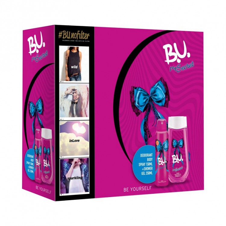 Kazeta B.U. my Secret/Deo150ml+spg/Wom | Kosmetické a dentální výrobky - Dámská kosmetika - Dárkové kazety Kazeta B.U. my Secret/Deo150ml+spg/Wom | Kosmetické a dentální výrobky - Dámská kosmetika - Dárkové kazety